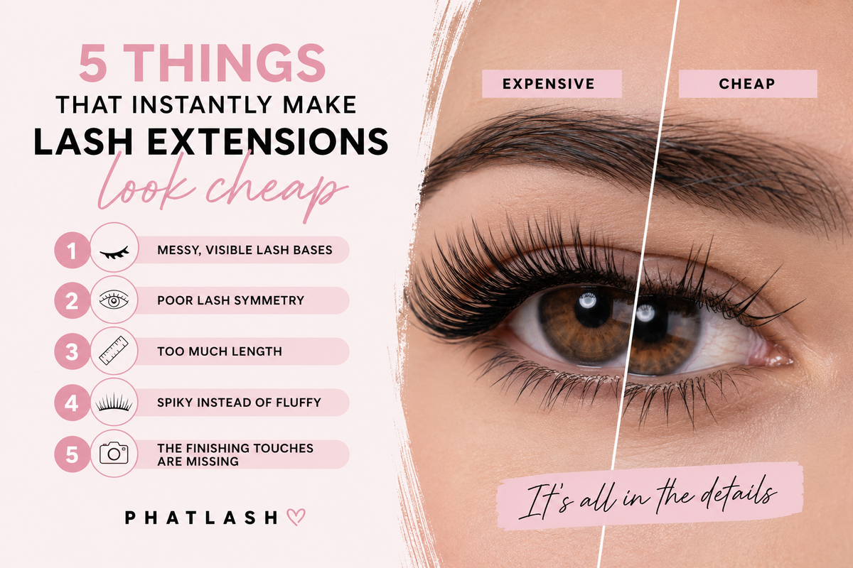 5 Things That Instantly Make Lash Extensions Look Cheap