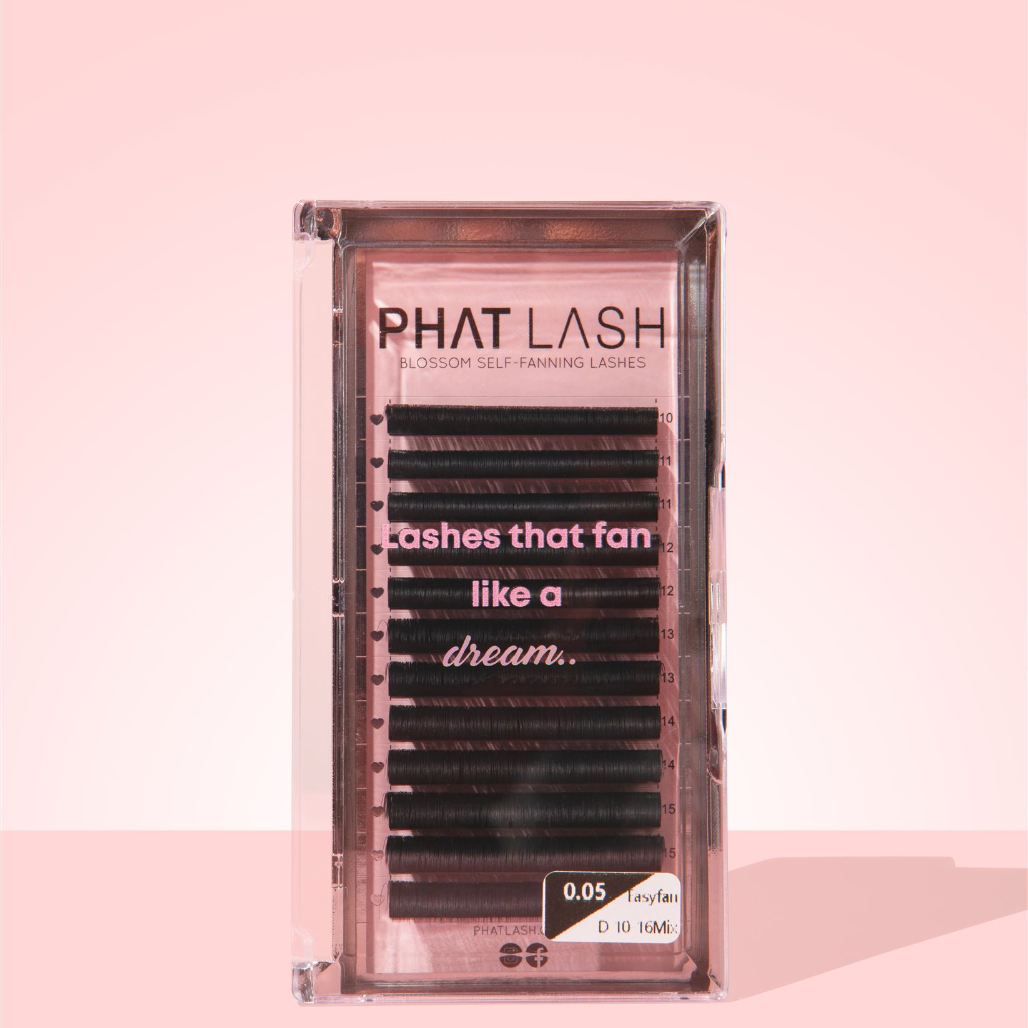 Blossom lash trays, Self-fanning lash trays, Pre-made fan lashes, Volume lash extension trays, Easy fan volume lashes,