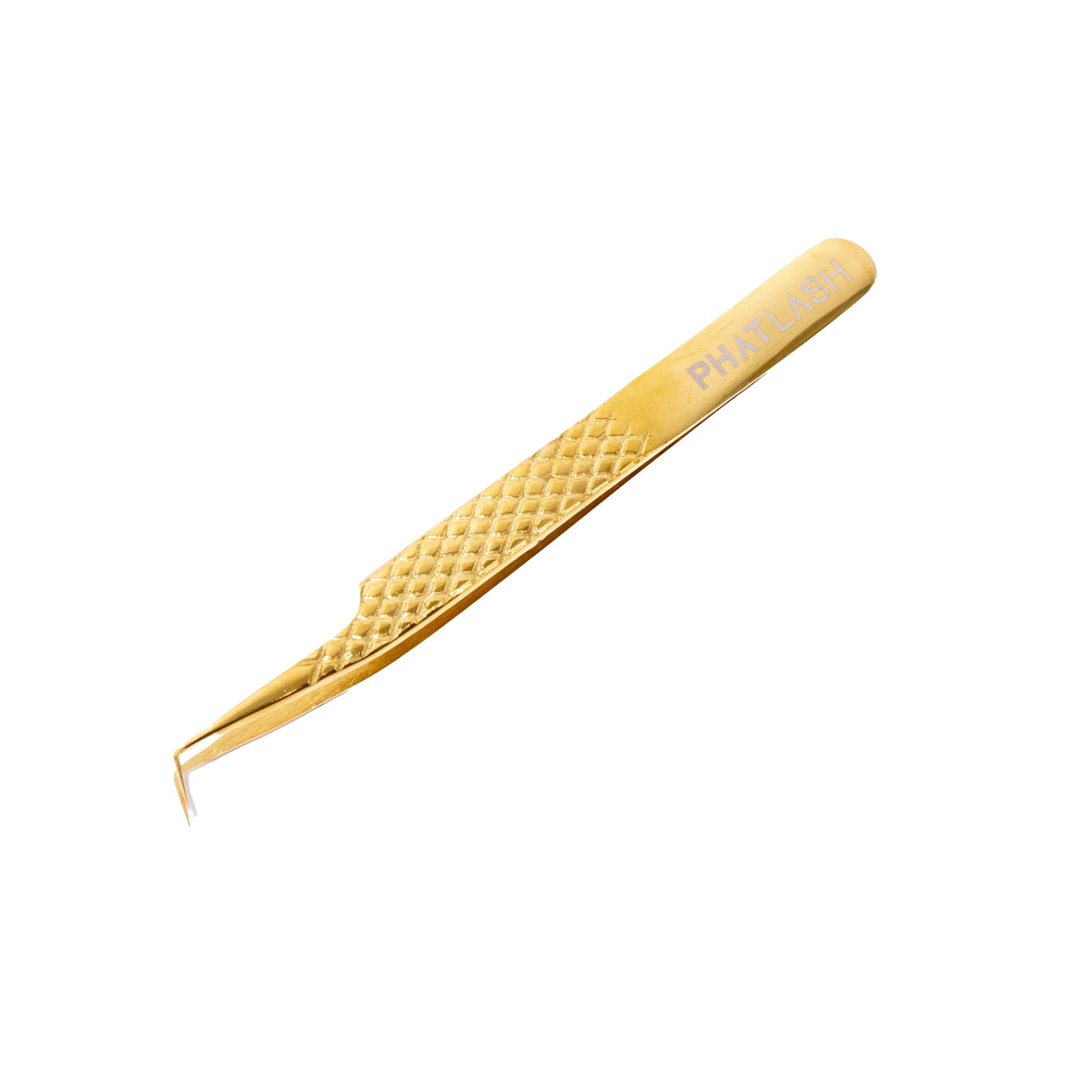 90 degree fiber tip tweezers, 90 degree lash tweezer,