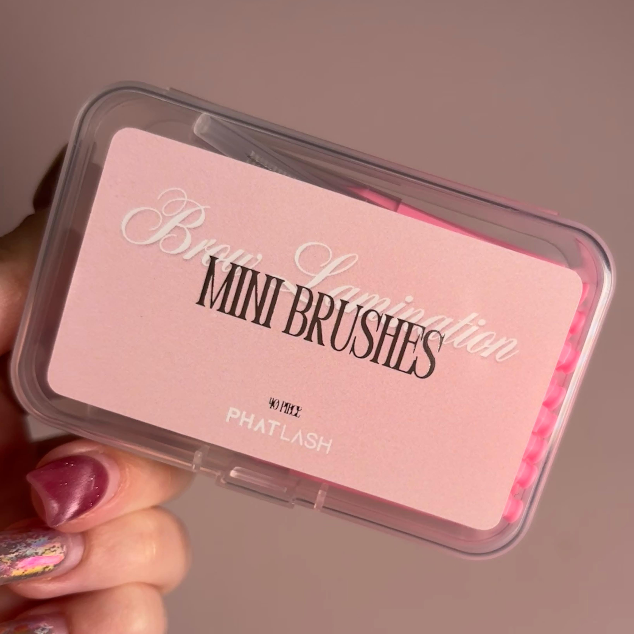 Mini brushes for brow lamination