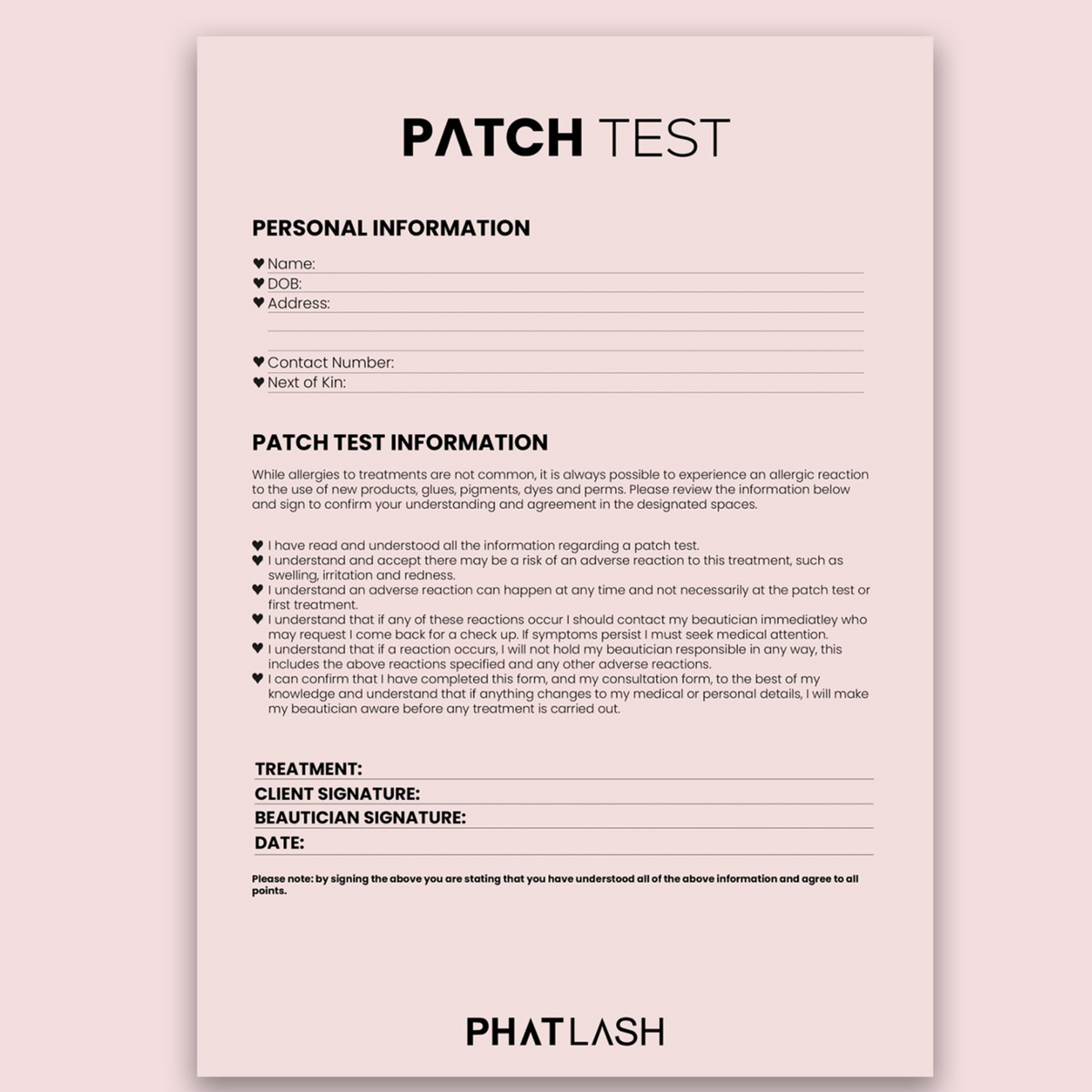 Patch Testing Form.pdf PATCH TEST GENERAL FORM – PHAT LASH UK