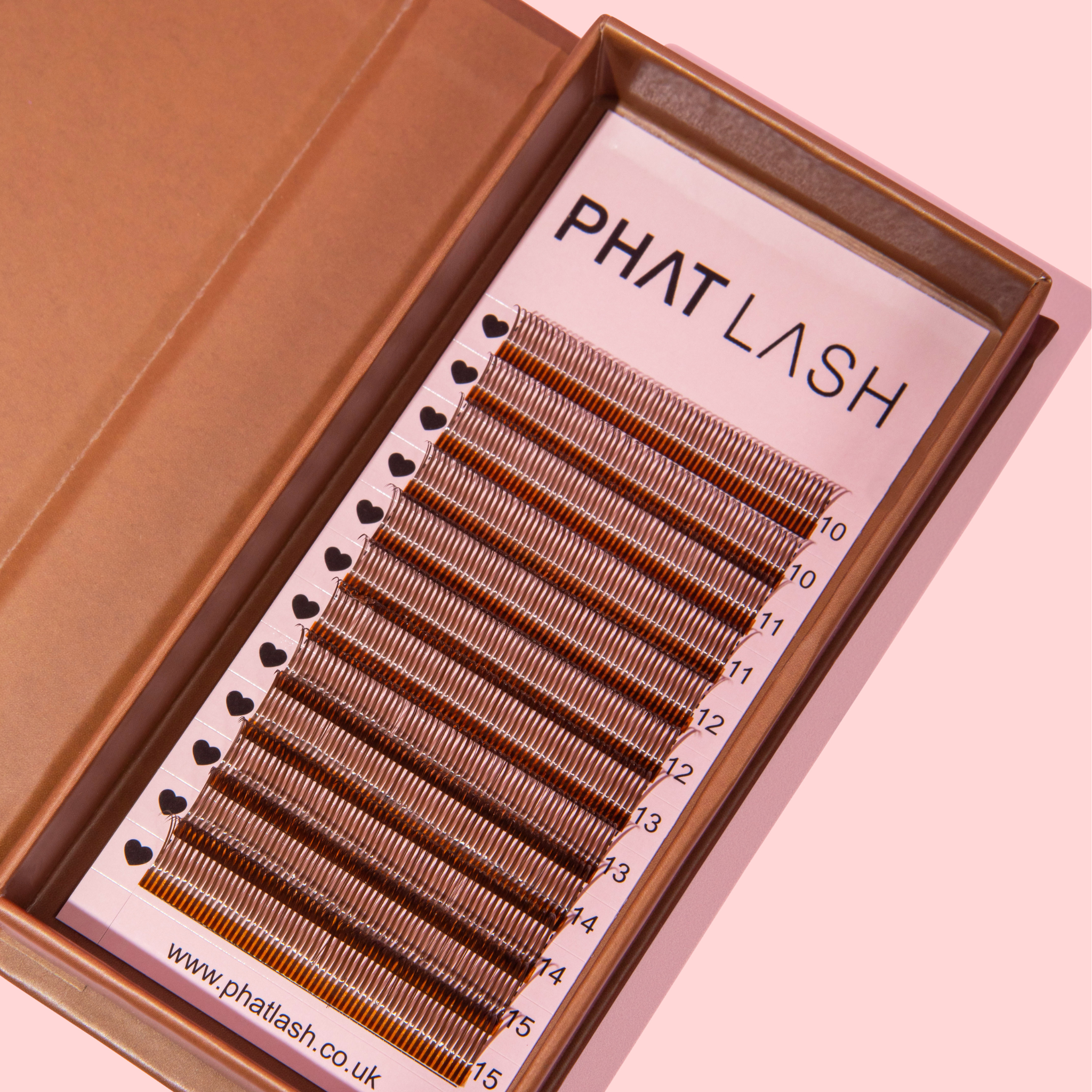 brown feather lashes